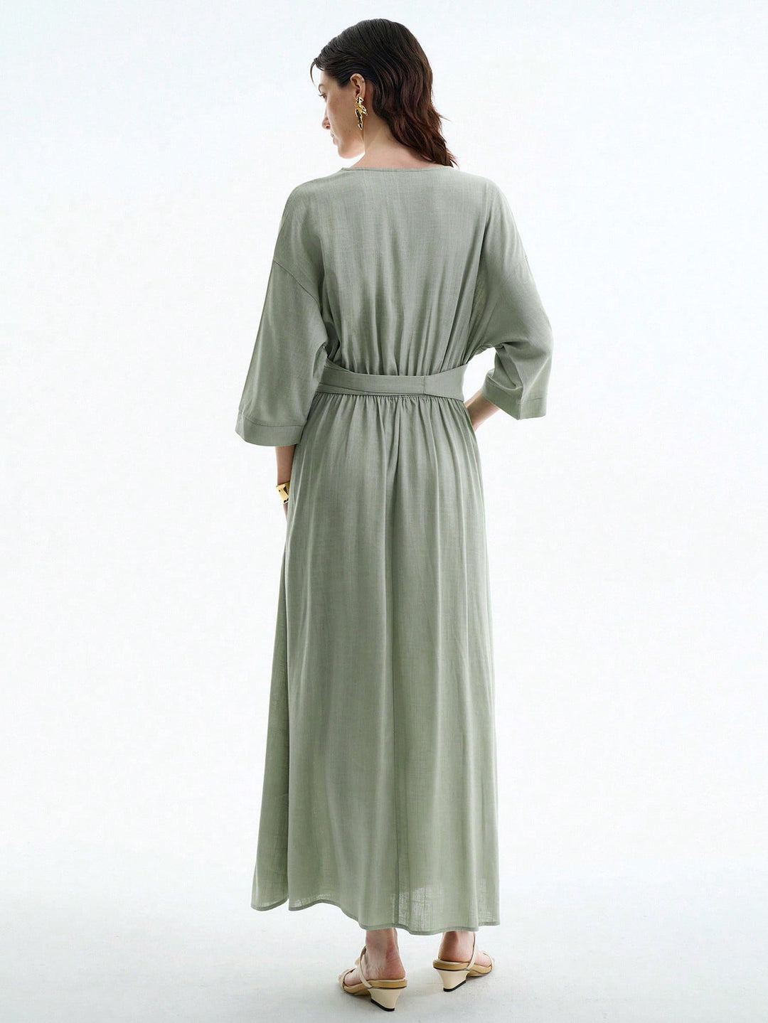 Rochie midi SHEIN, verde