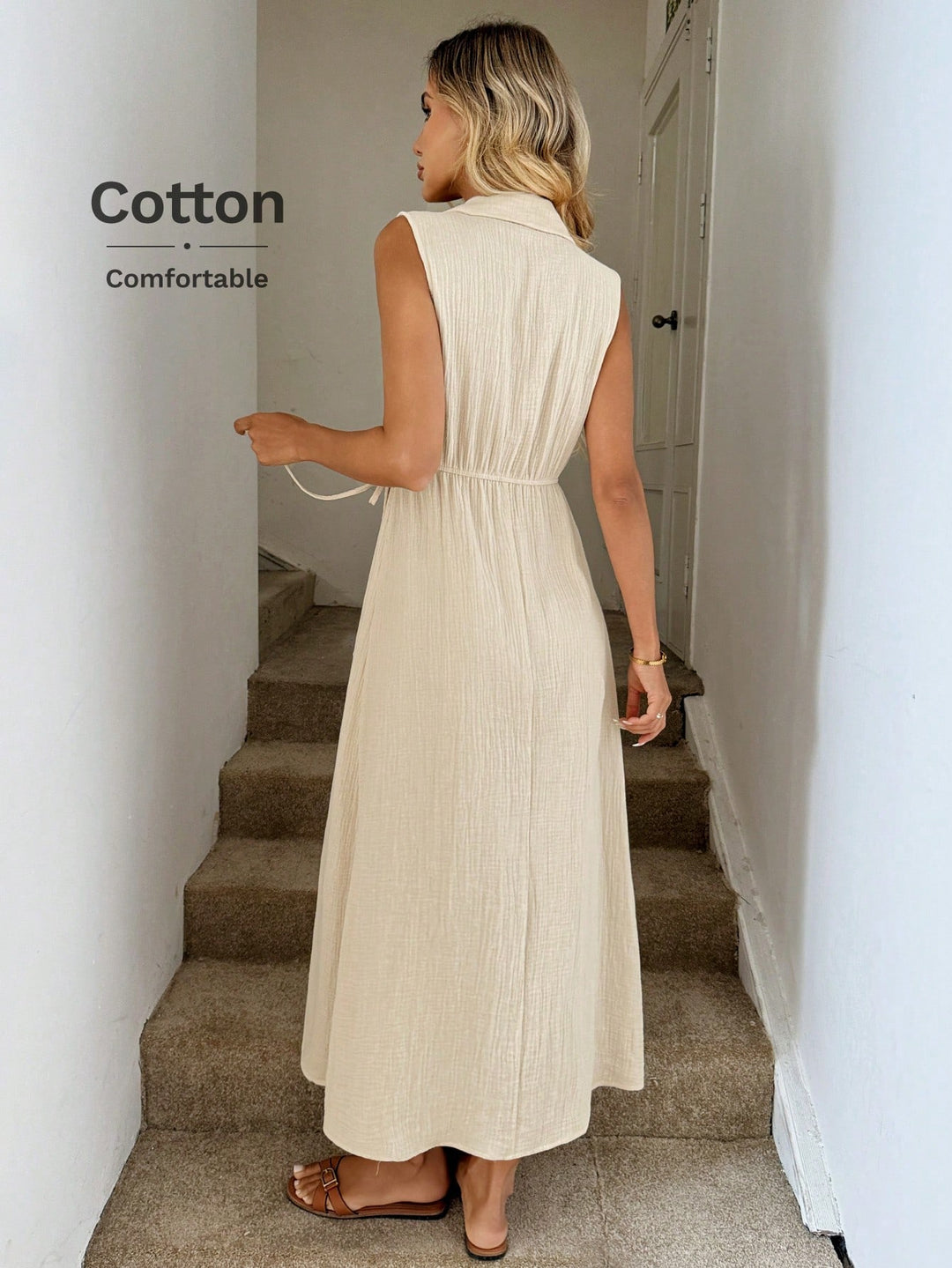 Rochie midi SHEIN, bej