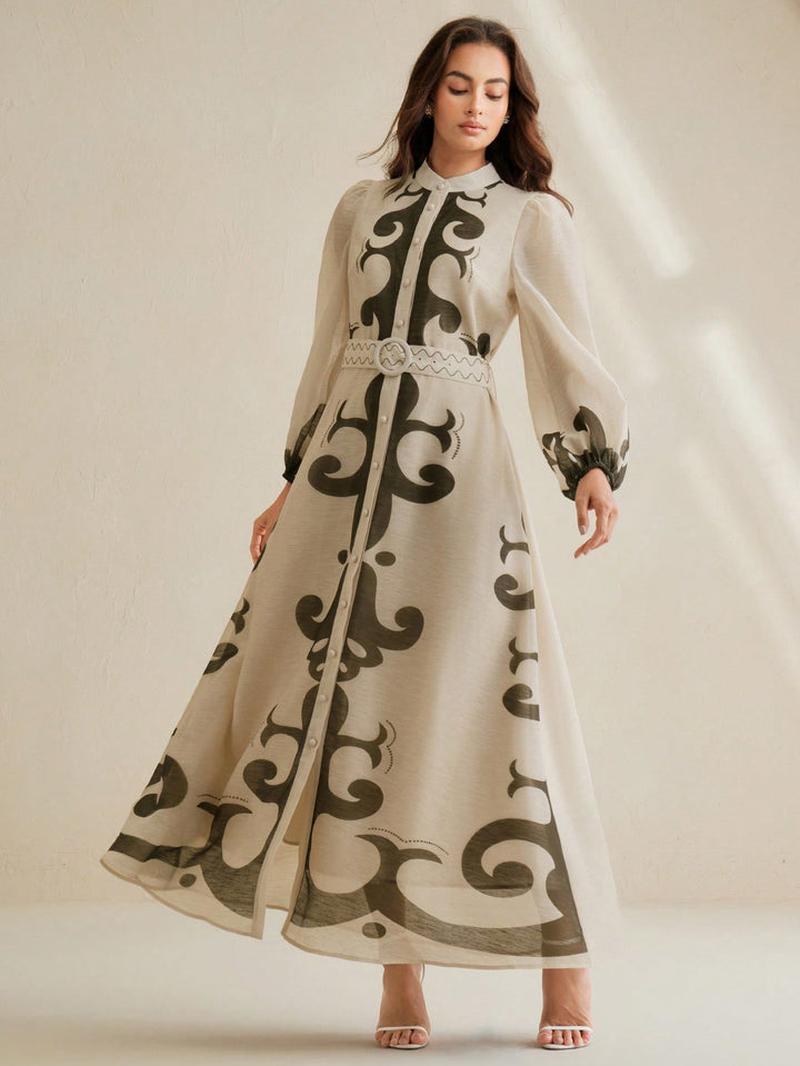 Rochie maxi SHEIN, kaki