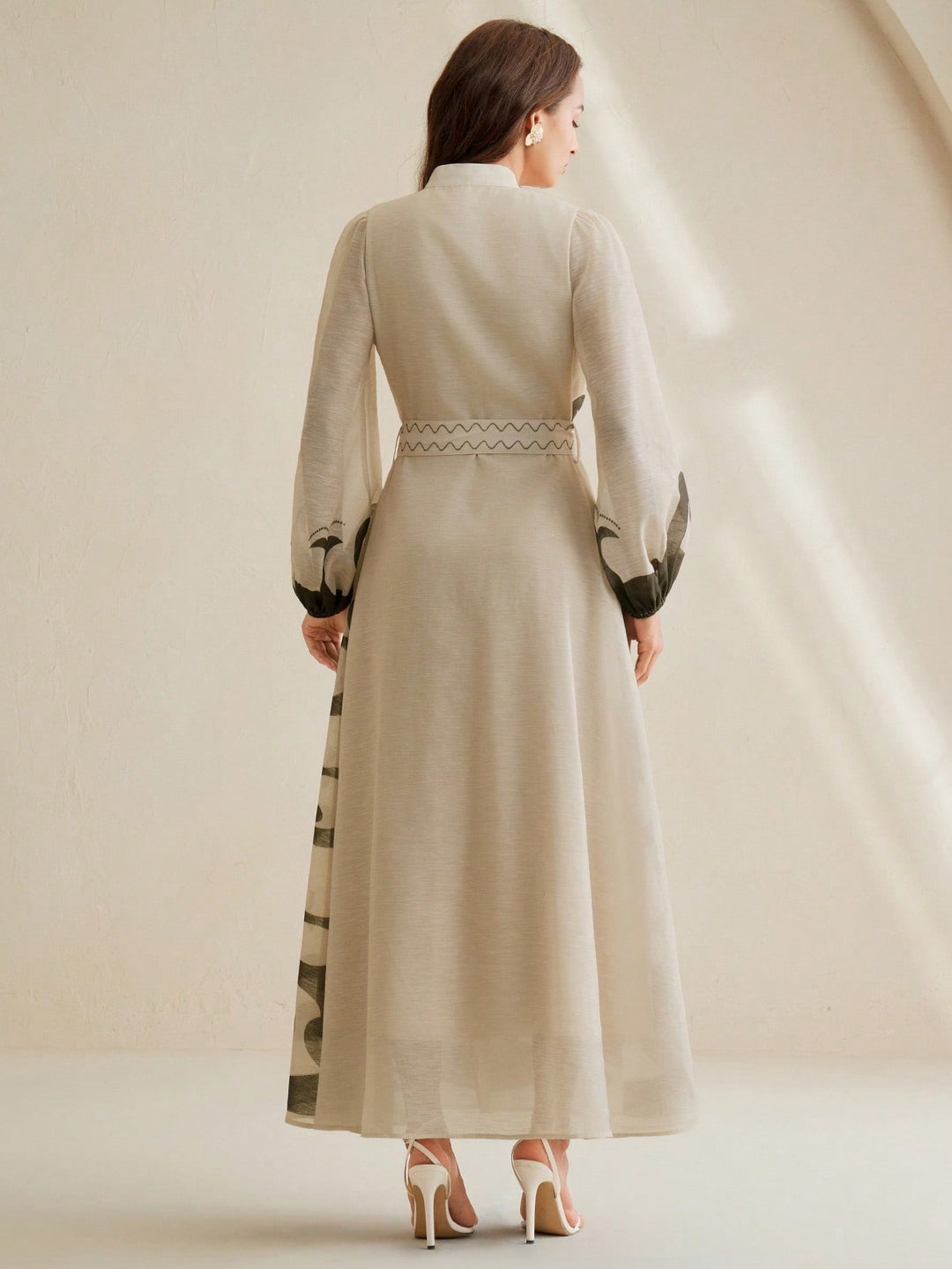 Rochie maxi SHEIN, kaki