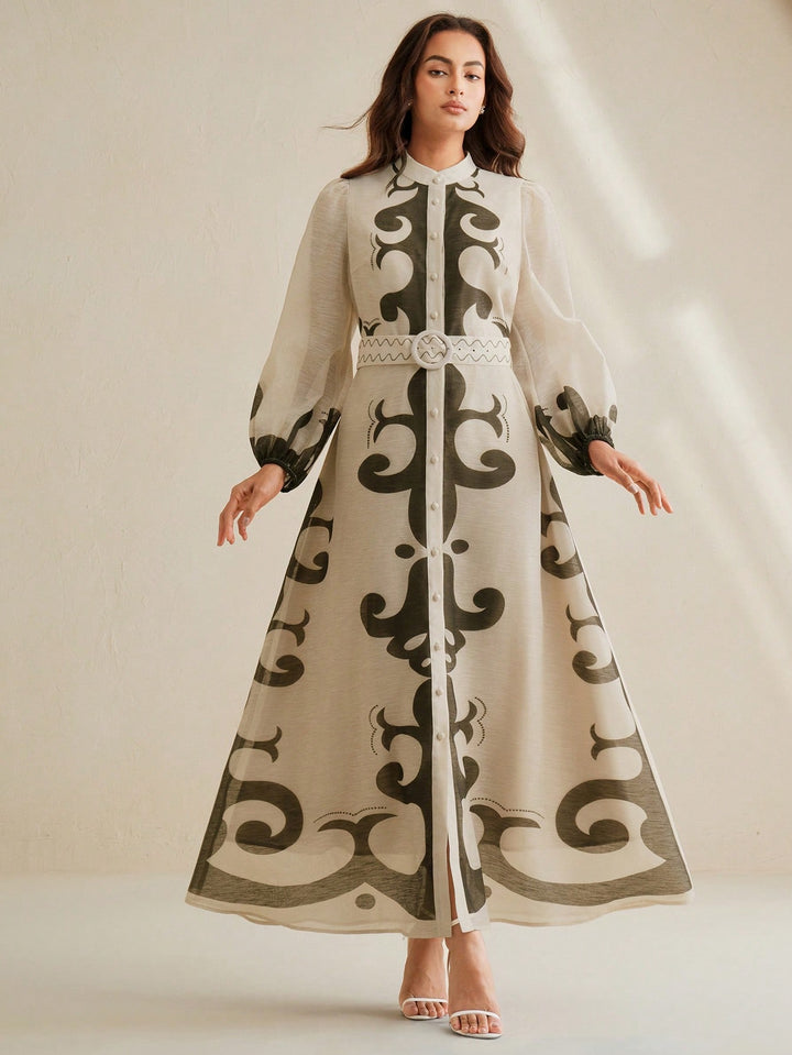 Rochie maxi SHEIN, kaki