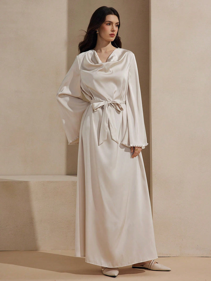SHEIN maxi ruha, bézs