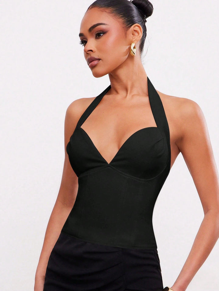 Top SHEIN, negru