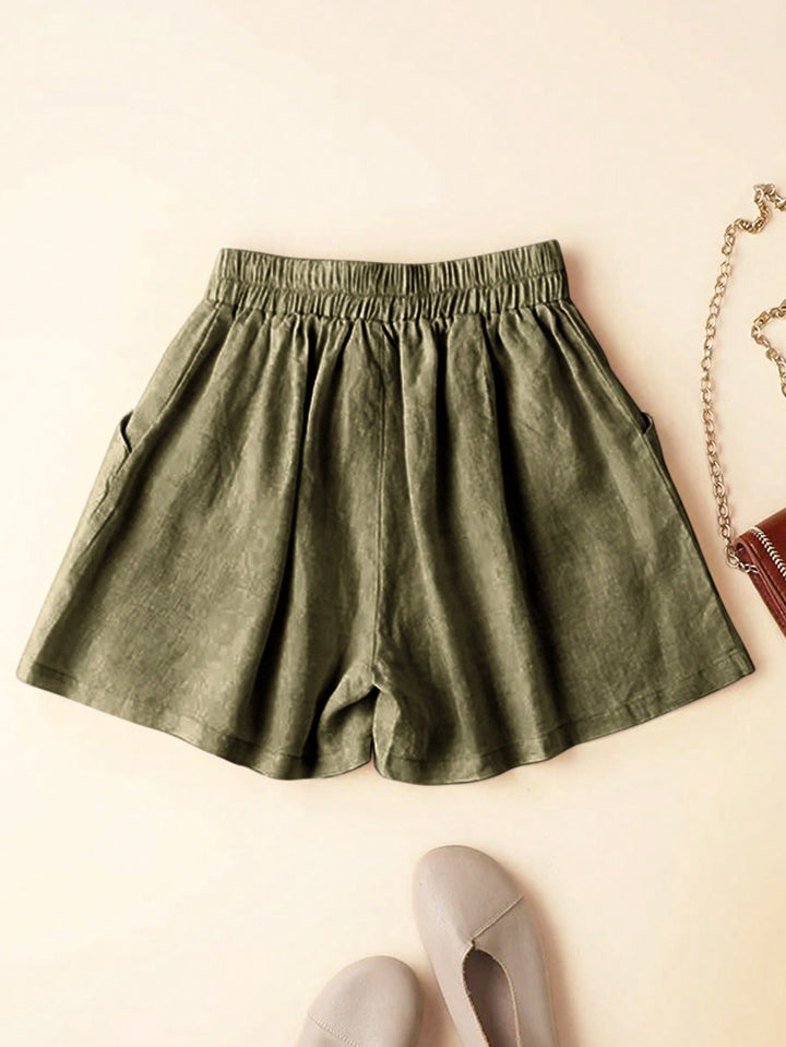 Pantaloni scurți SHEIN, kaki