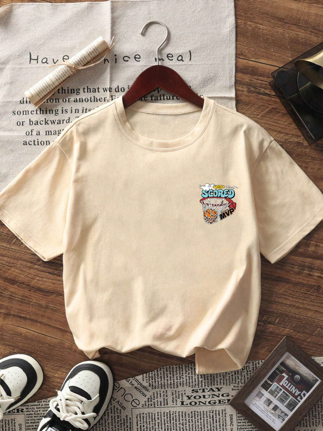 Tricou SHEIN, bej