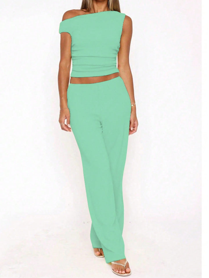 Top SHEIN, turcoaz
