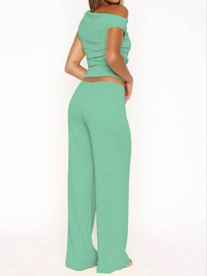 Top SHEIN, turcoaz