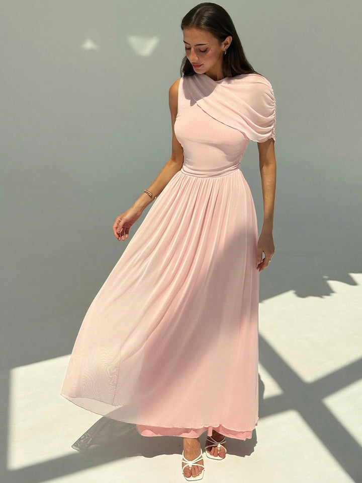 SHEIN maxi ruha, rózsaszín