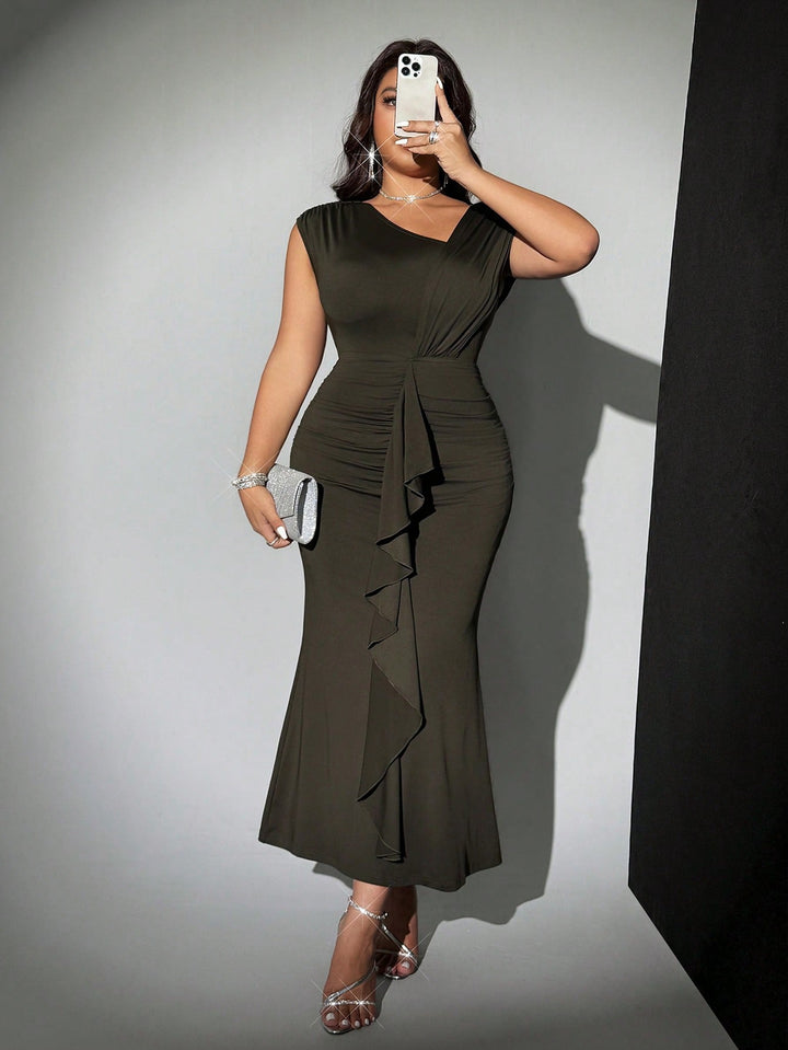 SHEIN kétrészes szett, khaki
