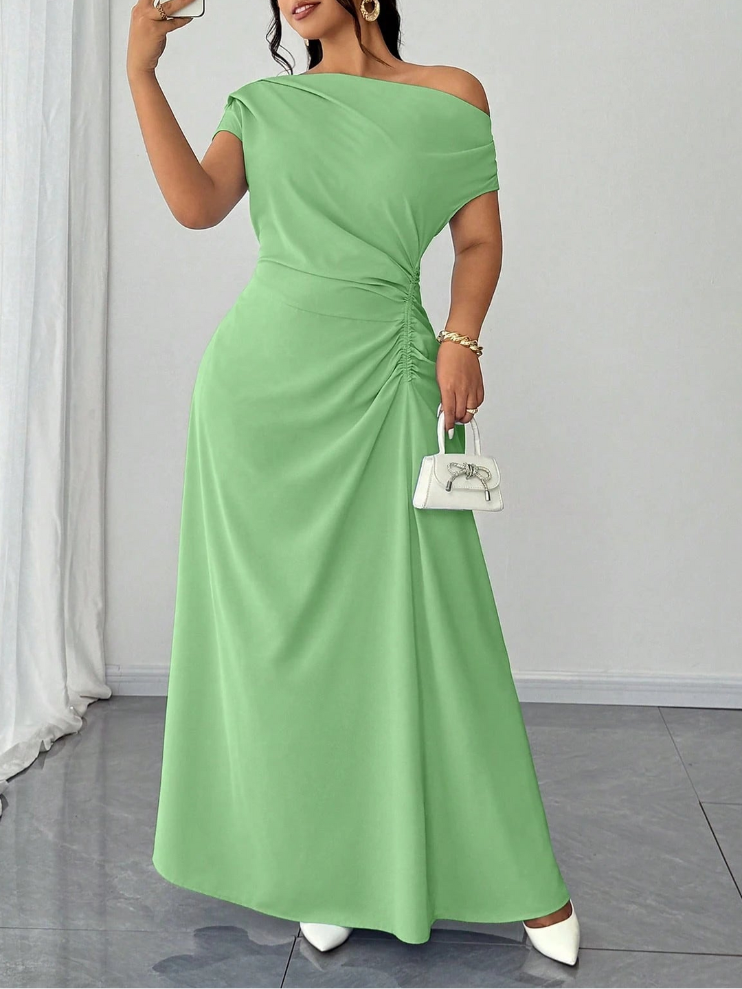 Rochie maxi SHEIN, verde
