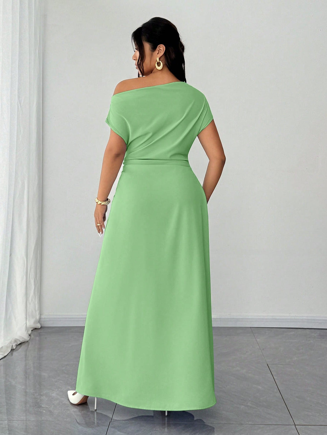 Rochie maxi SHEIN, verde