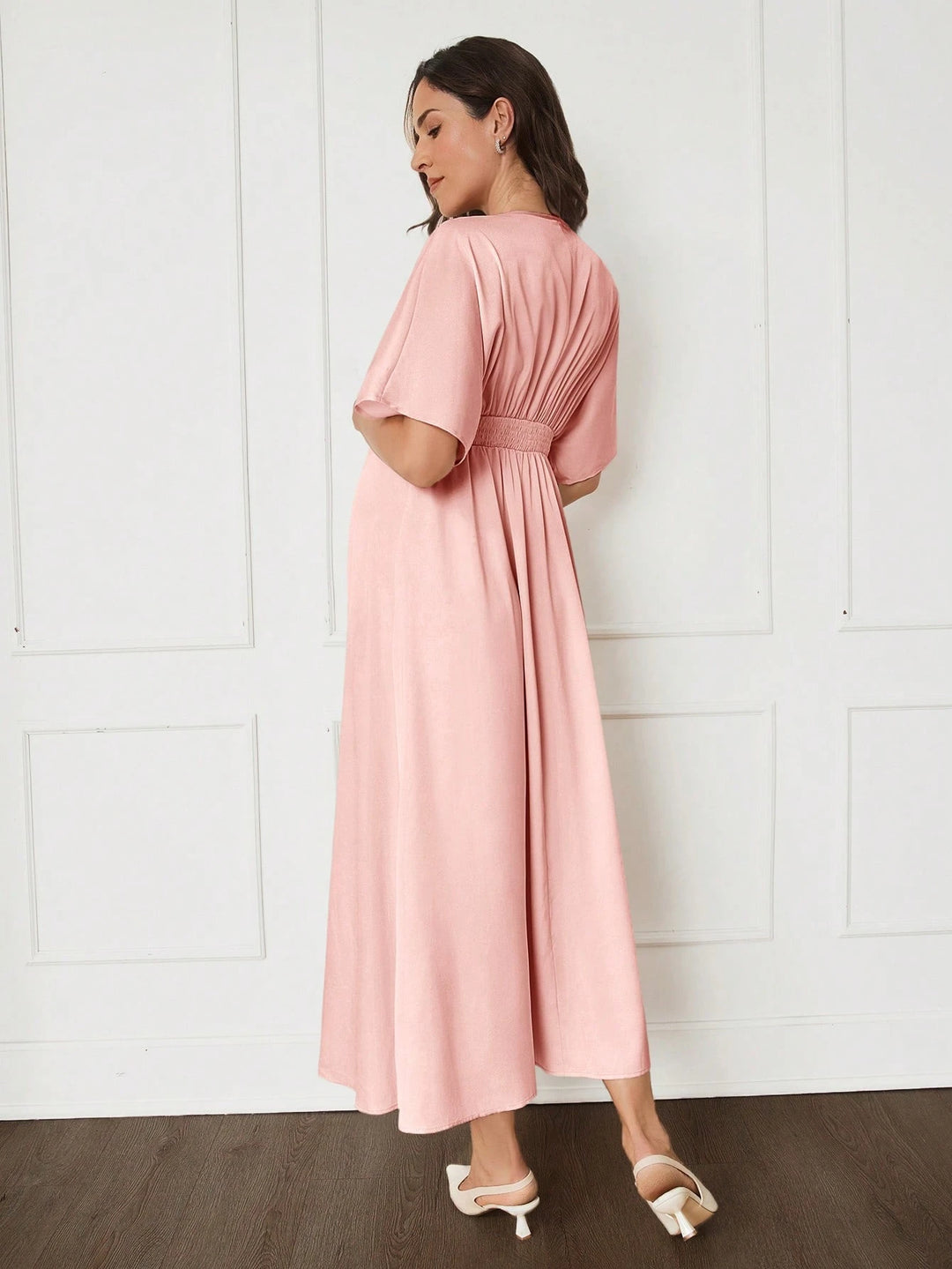 Rochie midi Shein, roz