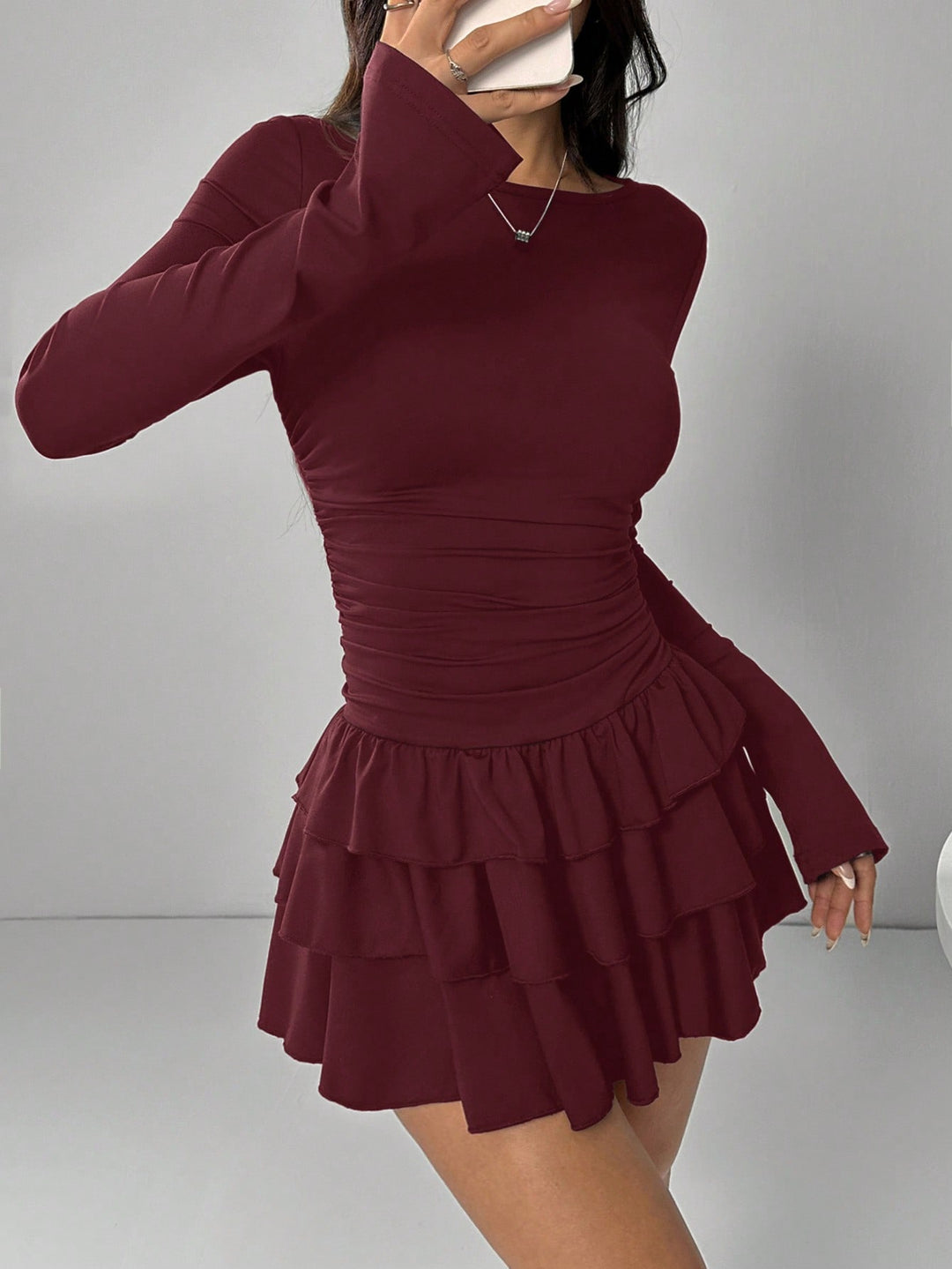 Rochie mini SHEIN, vișiniu