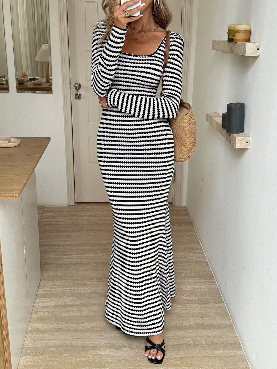 Rochie maxi SHEIN, negru