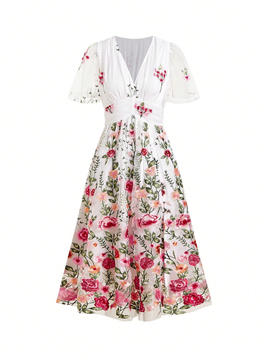 Rochie midi SHEIN, mix culori