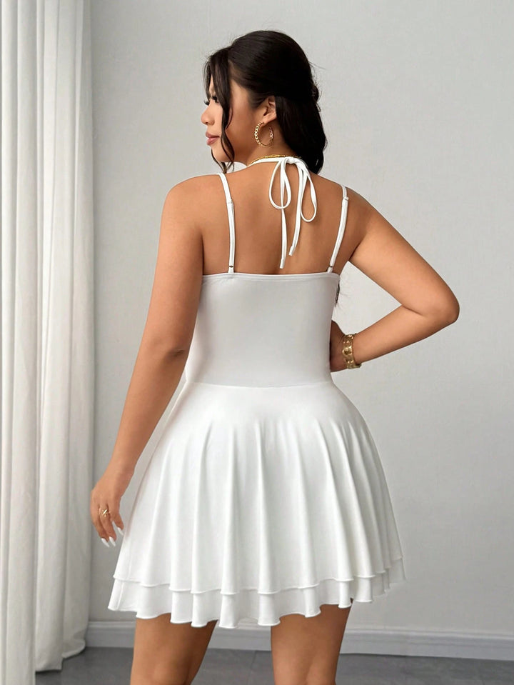 Rochie mini SHEIN, alb