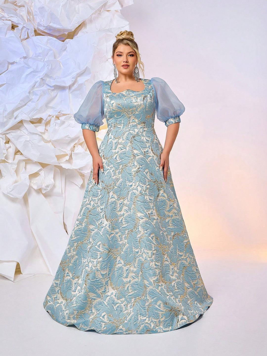 Rochie de ocazie SHEIN, albastru