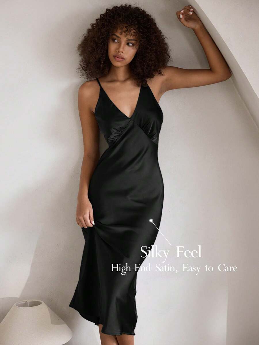 Rochie de noapte SHEIN, negru