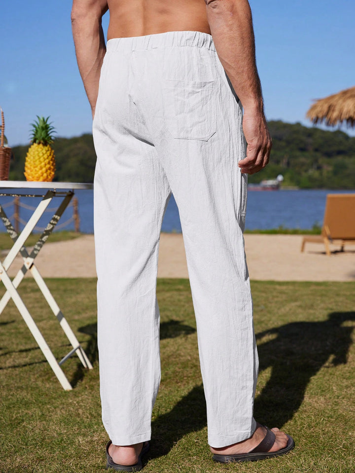 Pantalon SHEIN, alb