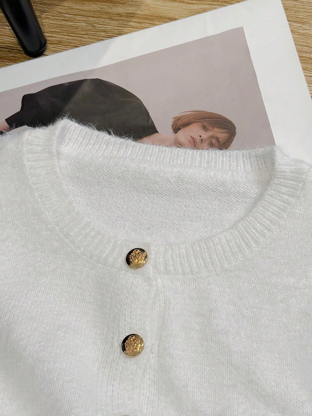 Cardigan SHEIN, alb