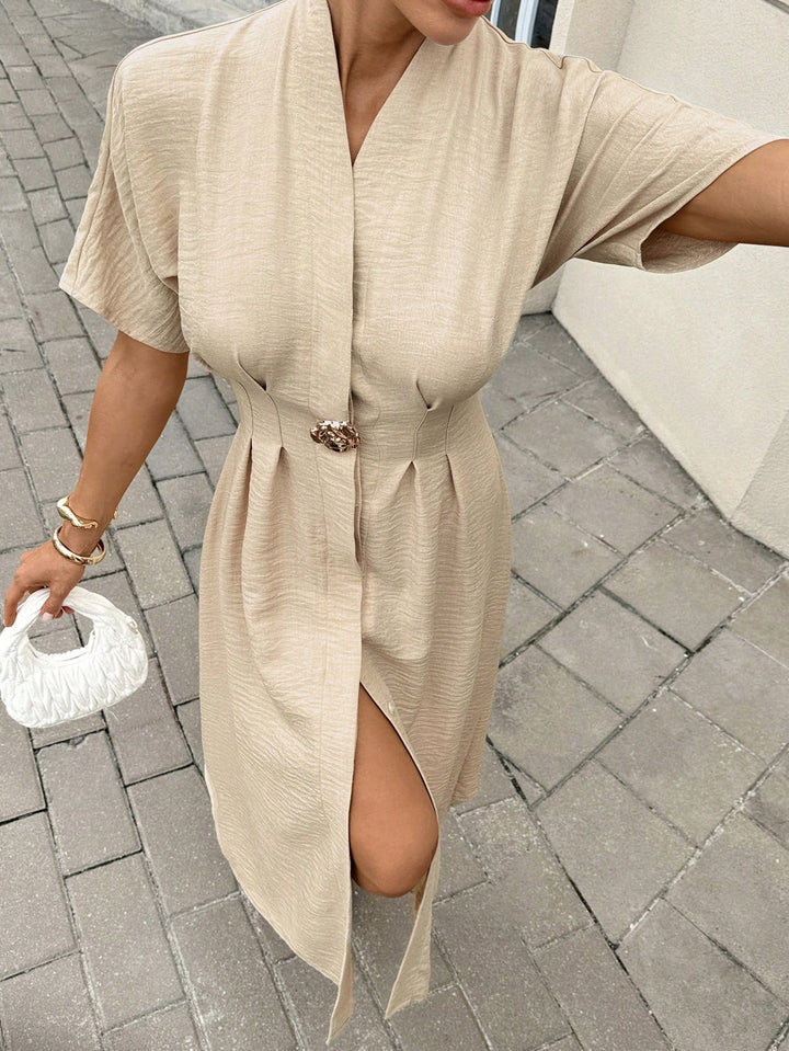 Rochie maxi SHEIN, bej