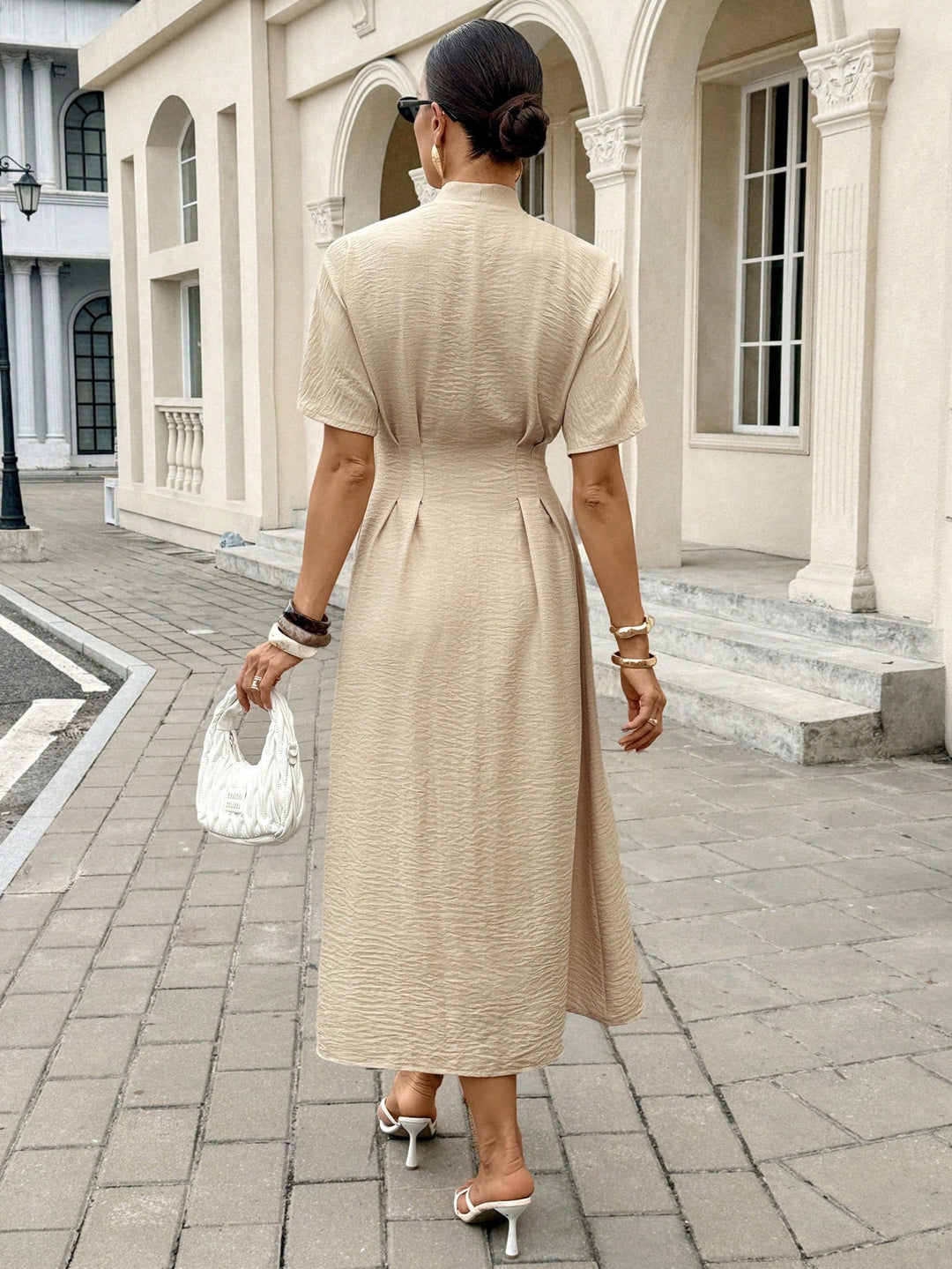 Rochie maxi SHEIN, bej
