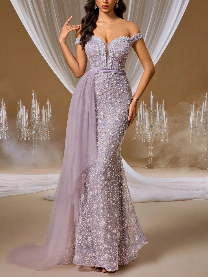 Rochie de ocazie SHEIN, mov