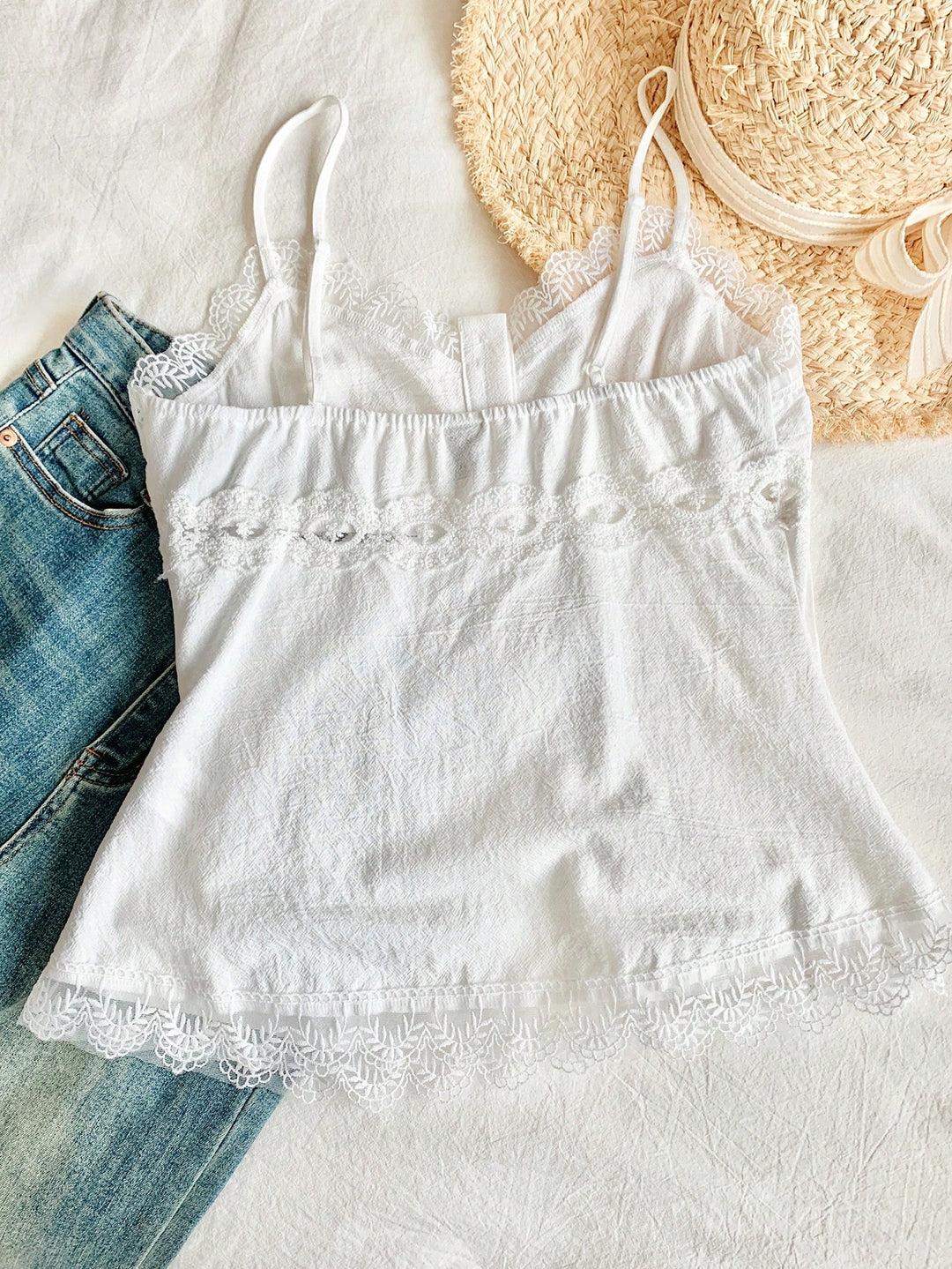 Fehér SHEIN top