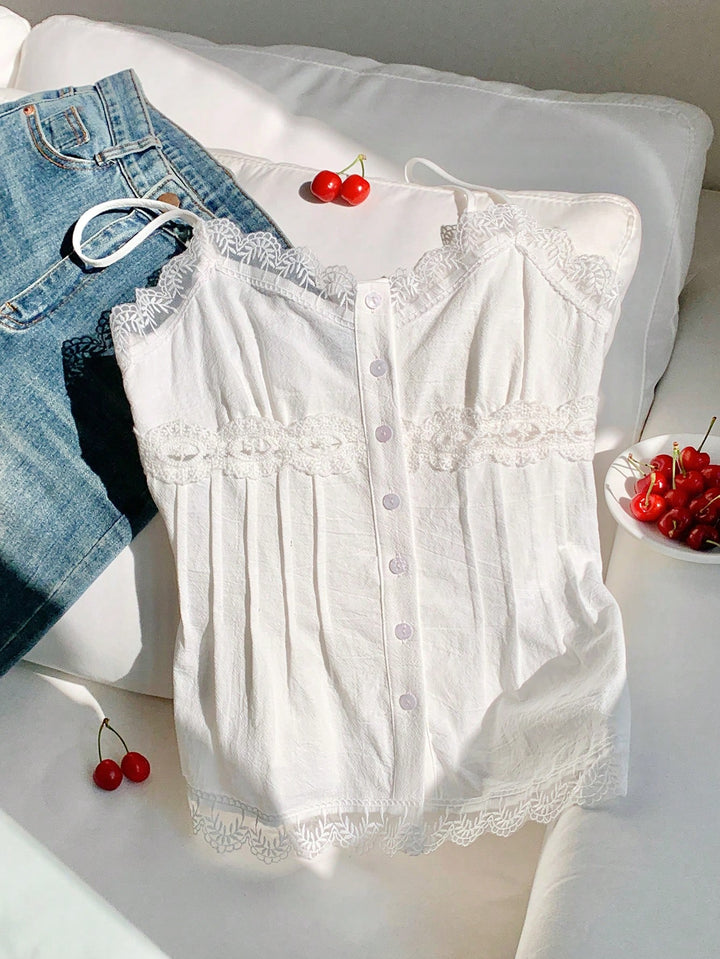 Fehér SHEIN top