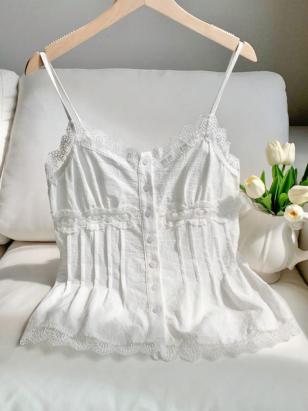 Fehér SHEIN top