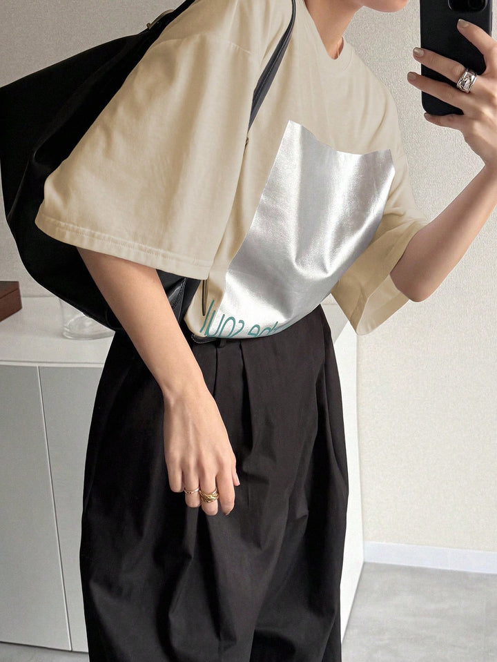 Tricou SHEIN, crem