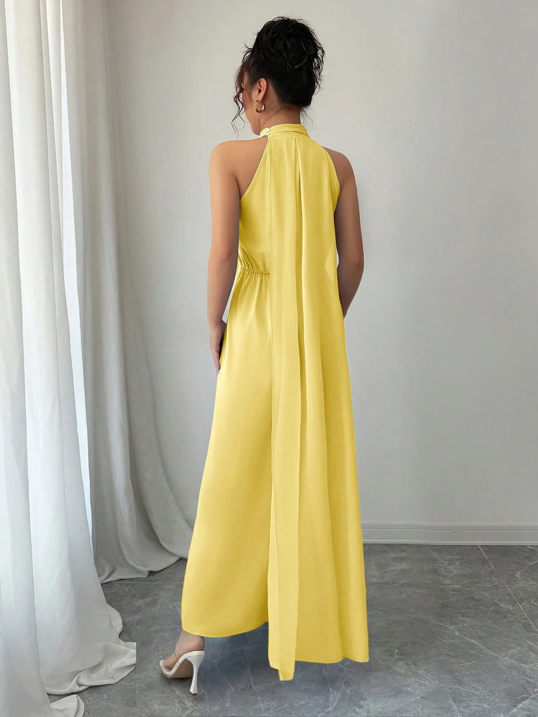 SHEIN maxi ruha, sárga