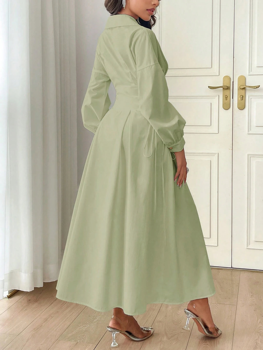 Rochie maxi SHEIN, verde