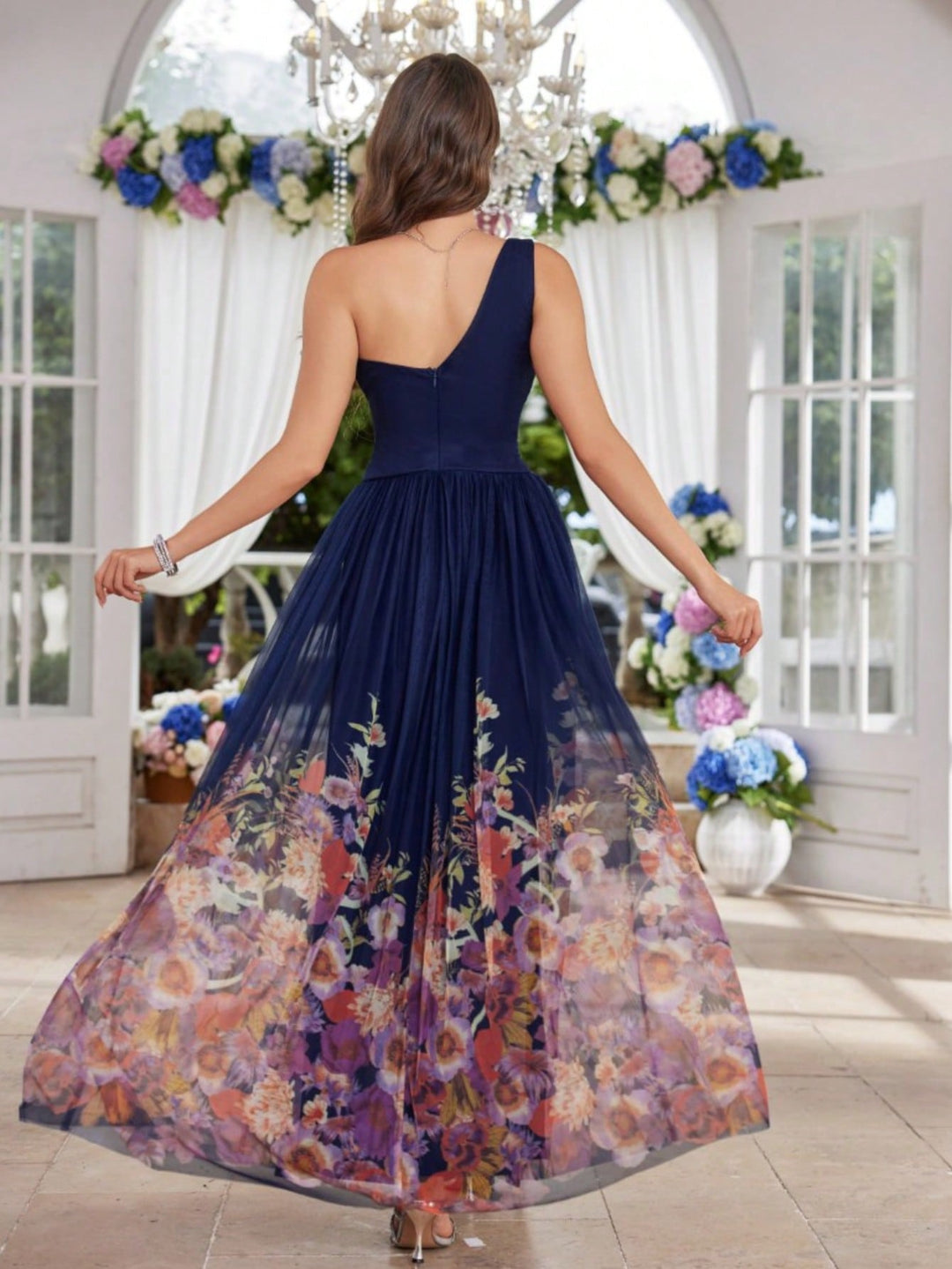 Rochie maxi SHEIN, albastru