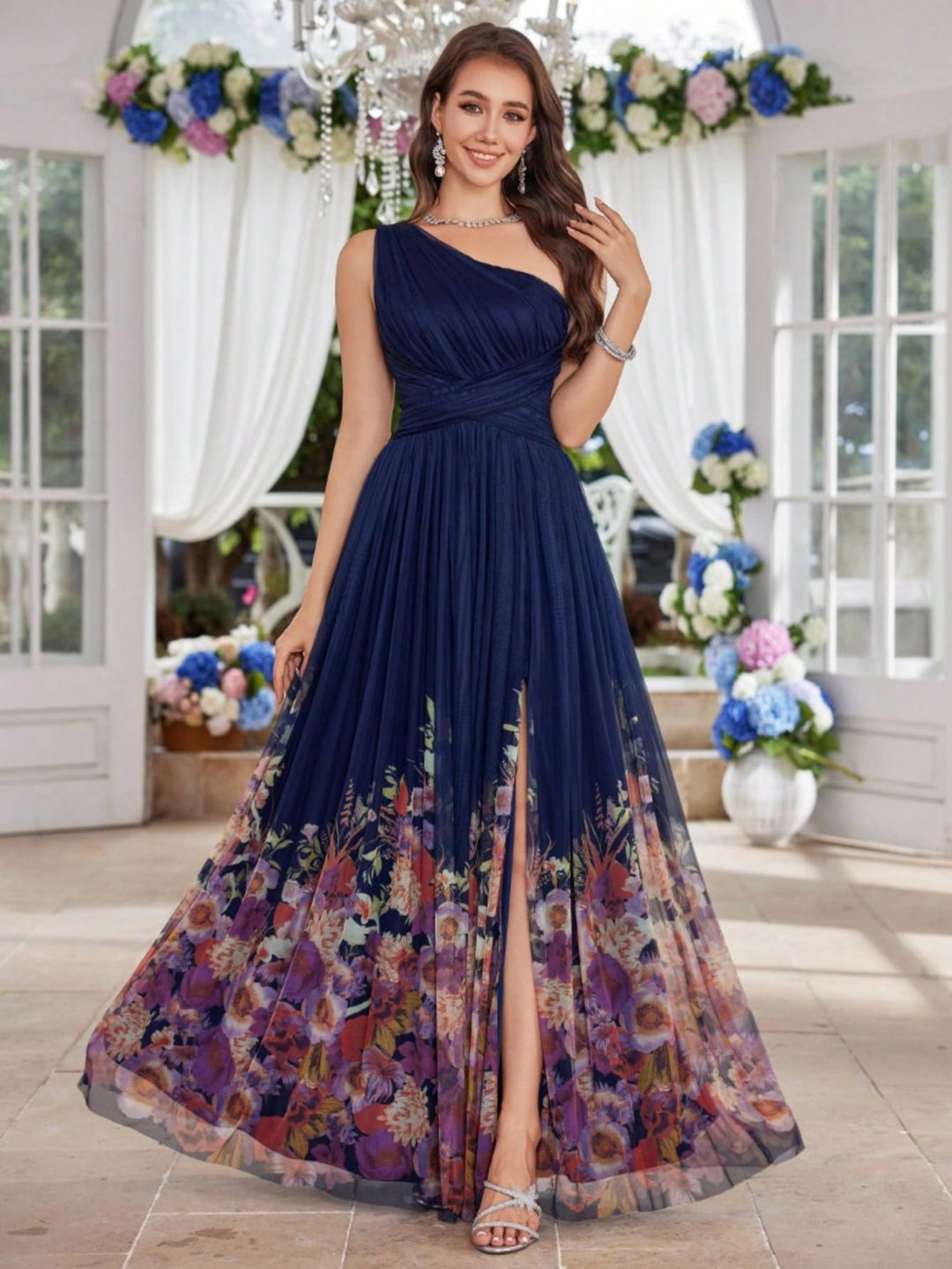Rochie maxi SHEIN, albastru