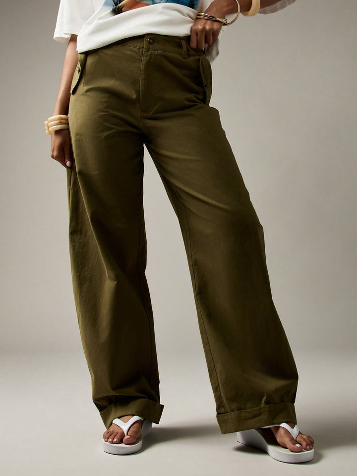 Pantaloni SHEIN, kaki