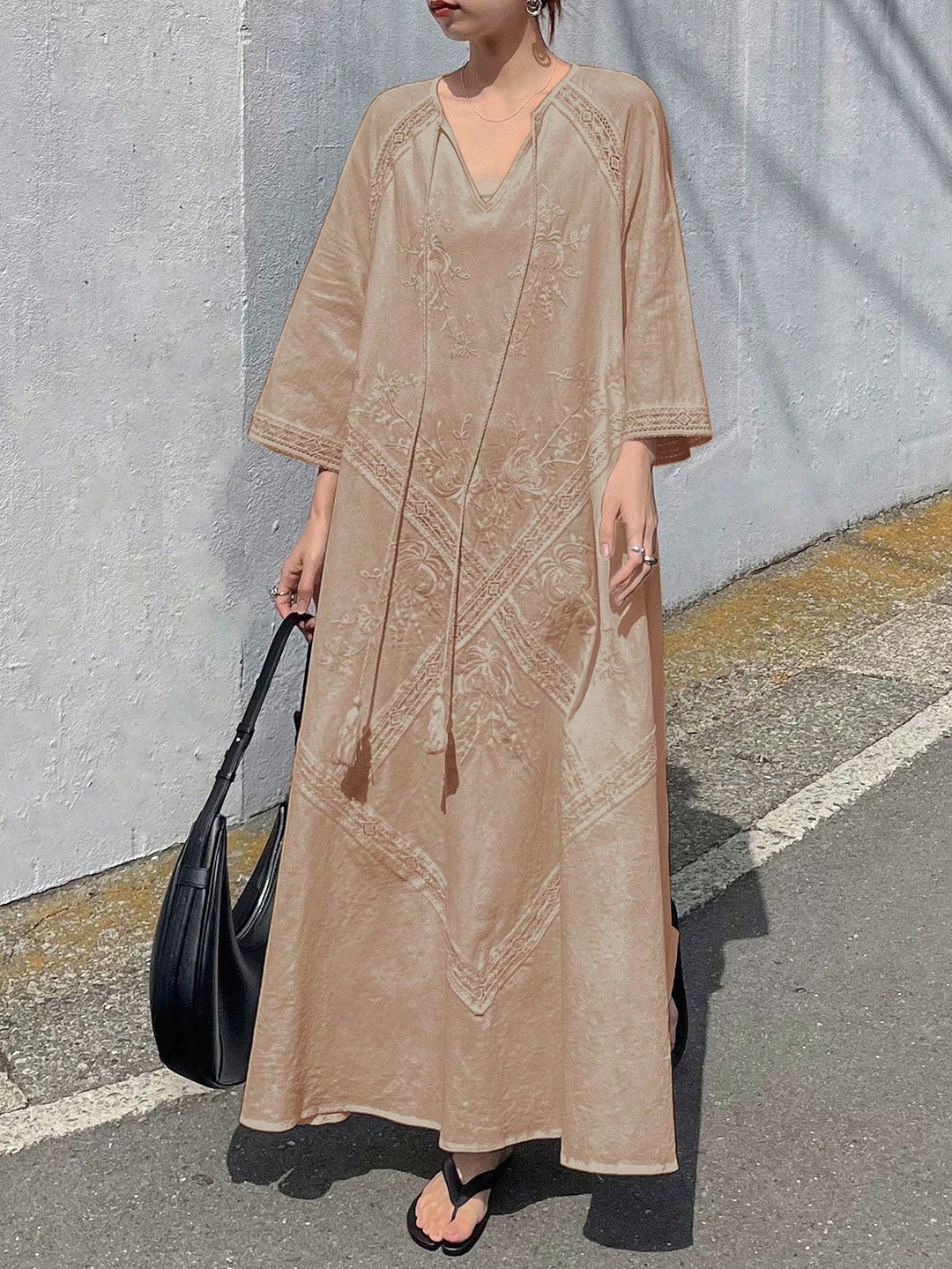 Rochie maxi Shein, bej