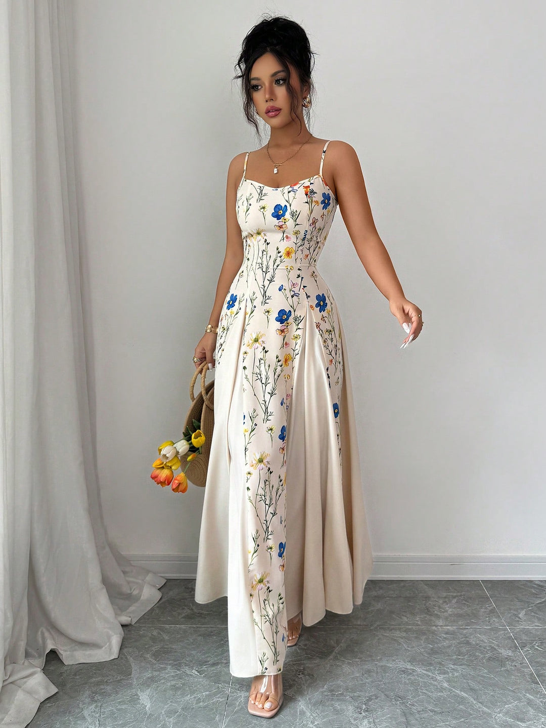 Rochie maxi SHEIN, mix culori