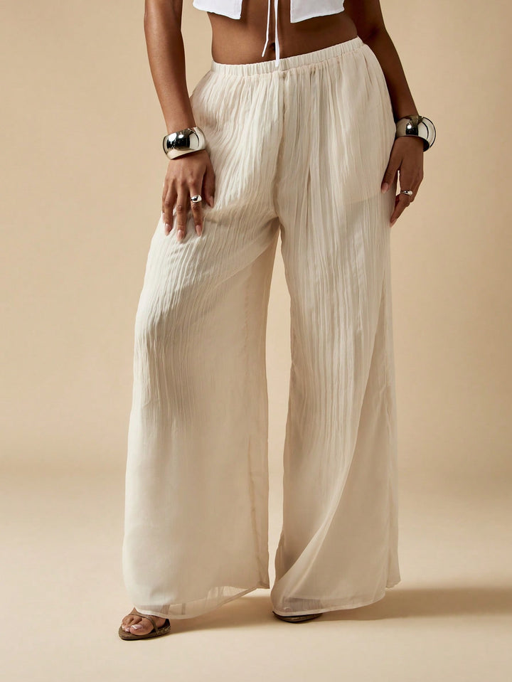 Pantaloni SHEIN, alb