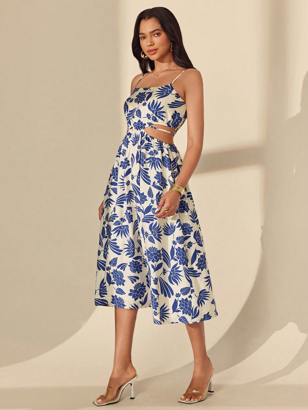 Rochie midi SHEIN, albastru