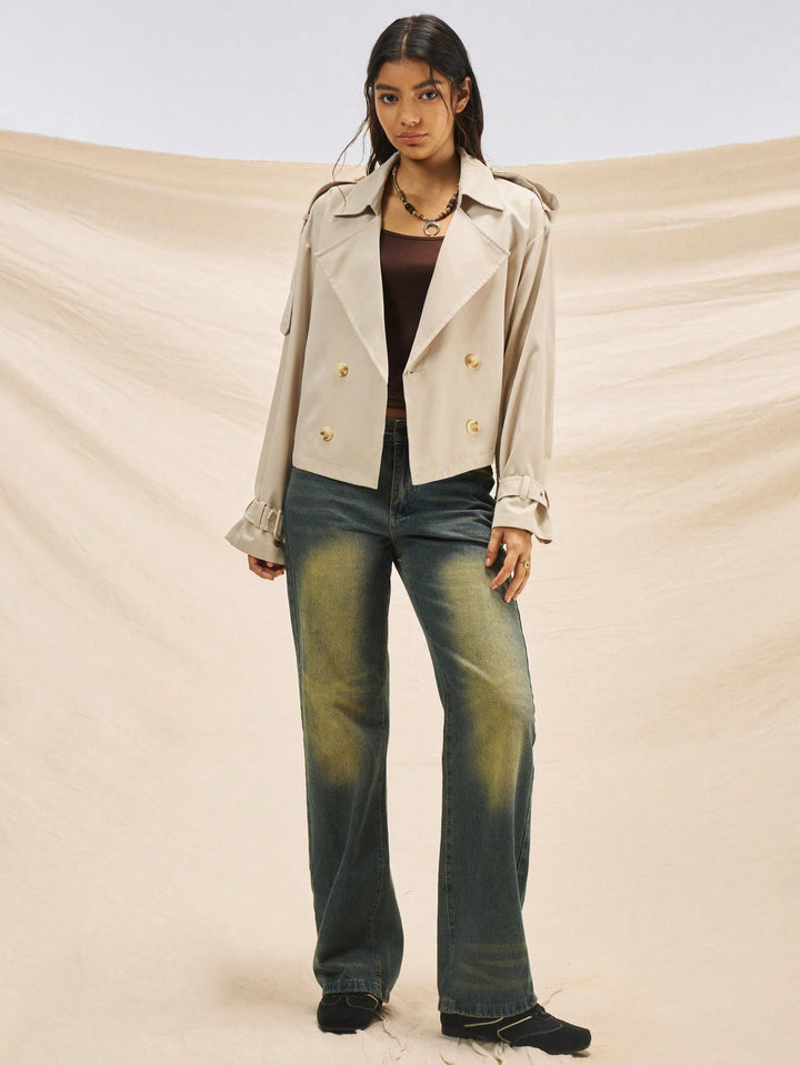 Trench SHEIN, kaki