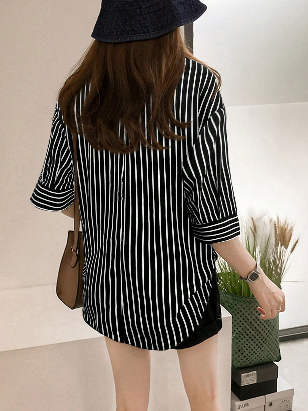 Top SHEIN, negru
