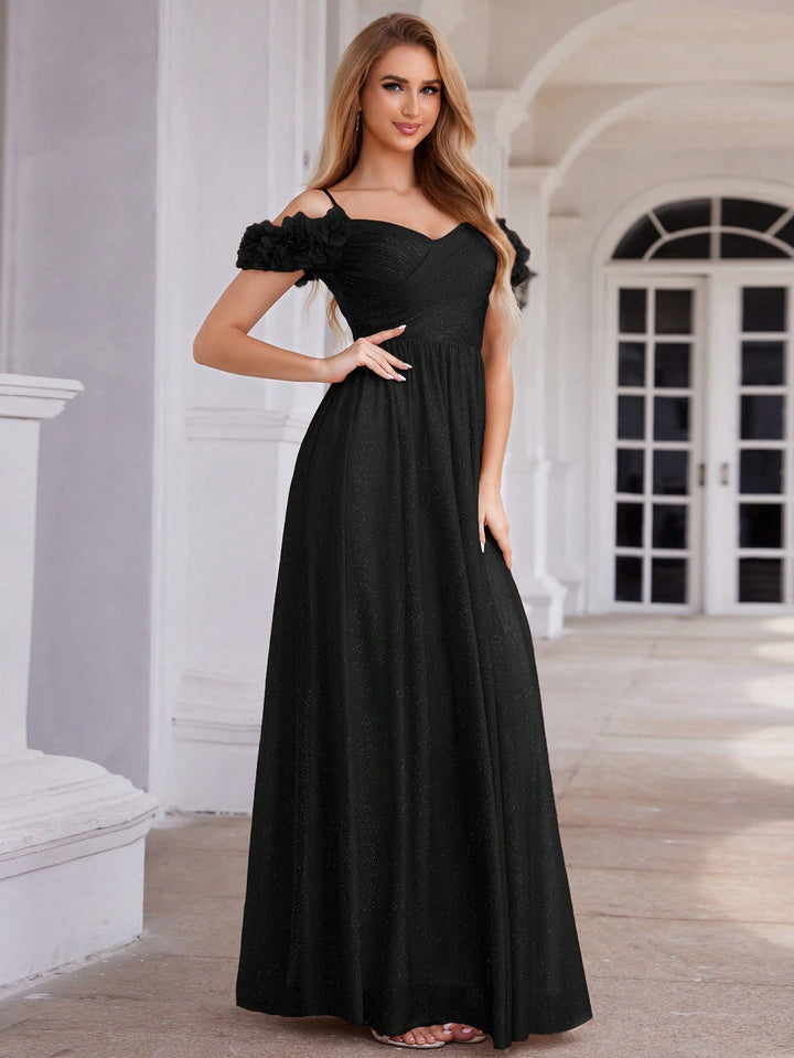 SHEIN maxi dress, black