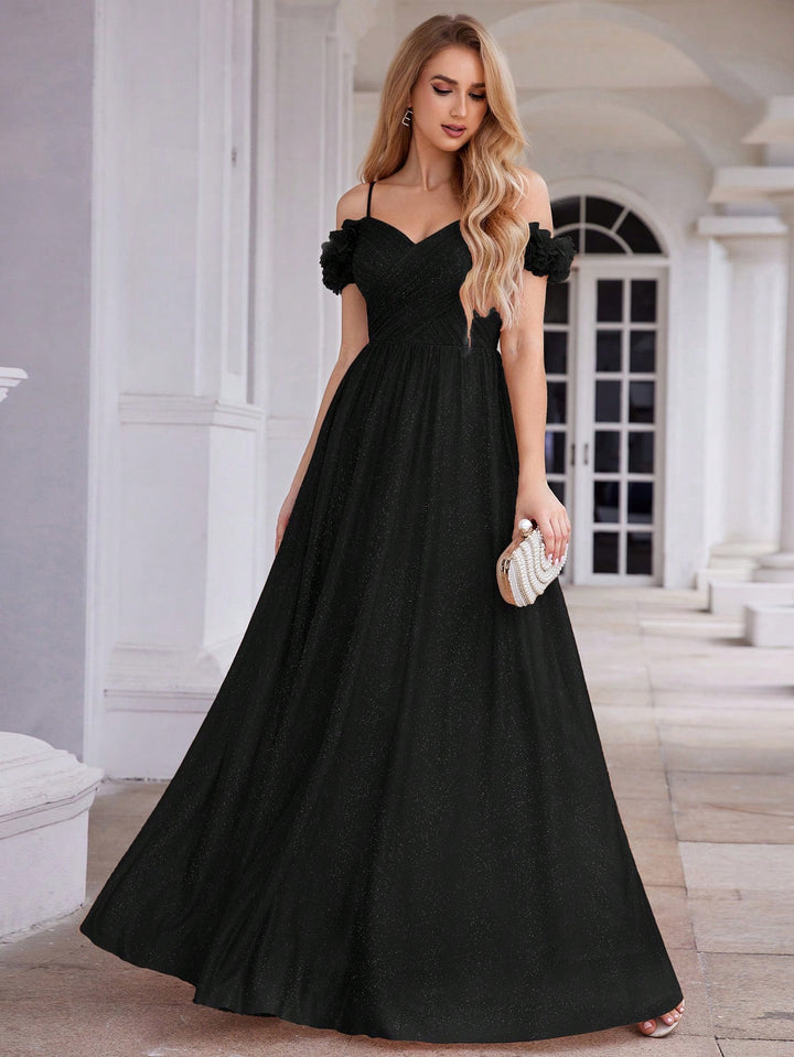 SHEIN maxi dress, black