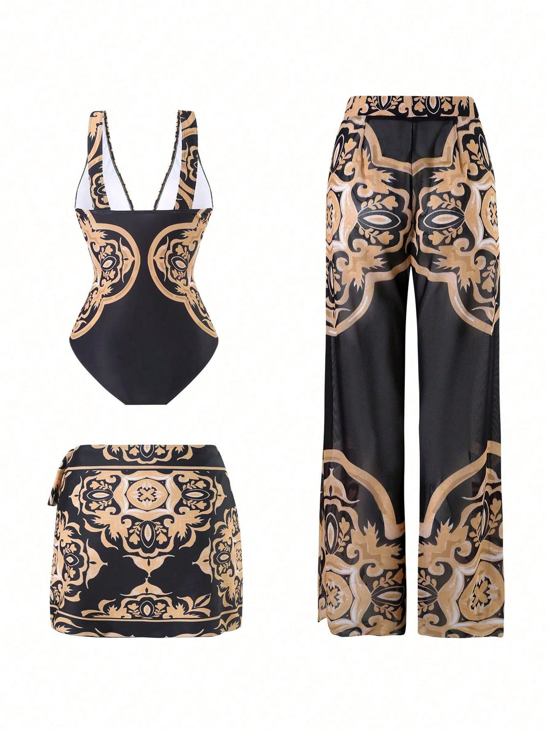Costum de baie SHEIN, mix culori
