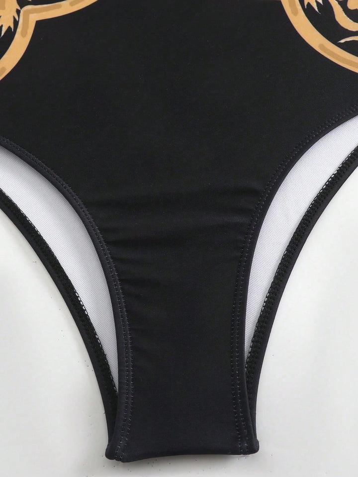 Costum de baie SHEIN, mix culori