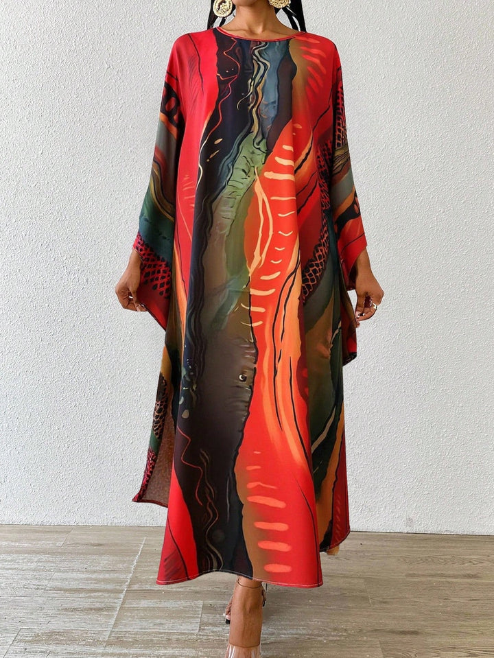 Rochie maxi SHEIN, mix culori