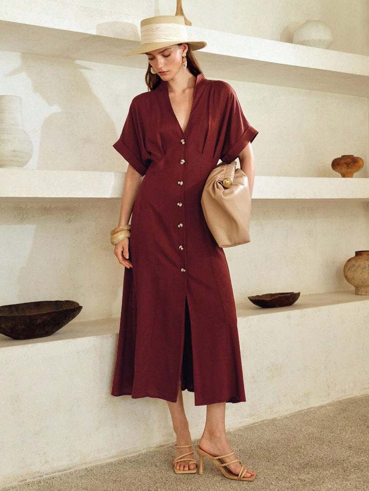 Rochie maxi SHEIN, vișiniu