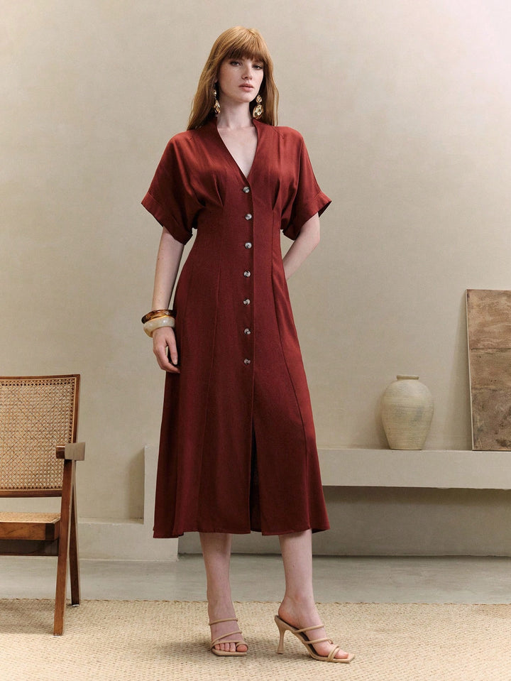 Rochie maxi SHEIN, vișiniu