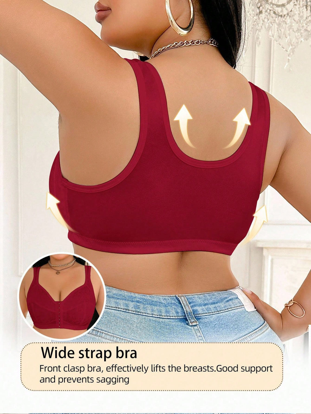 SHEIN melltartó, piros